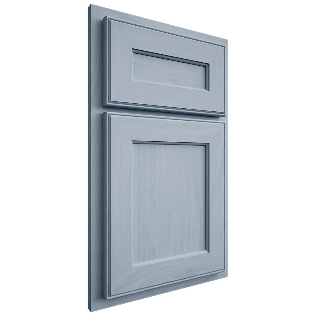 Shiloh Cabinetry Partial Overlay Essex Poplar Plain Cut Sky Door