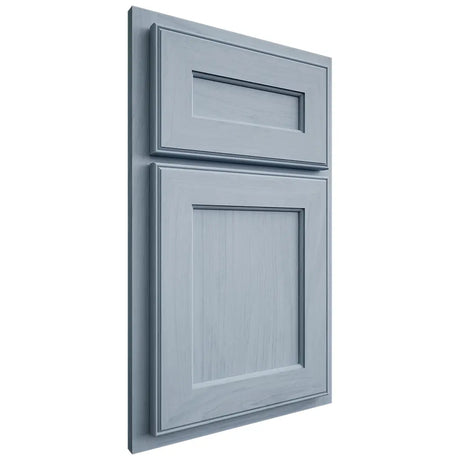 Shiloh Cabinetry Partial Overlay Essex Poplar Plain Cut Sky Door