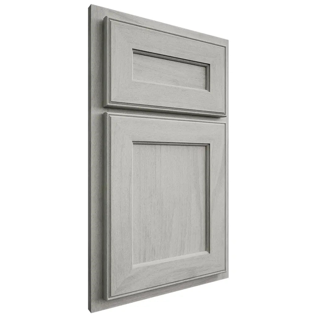 Shiloh Cabinetry Partial Overlay Essex Poplar Plain Cut Stratus Door