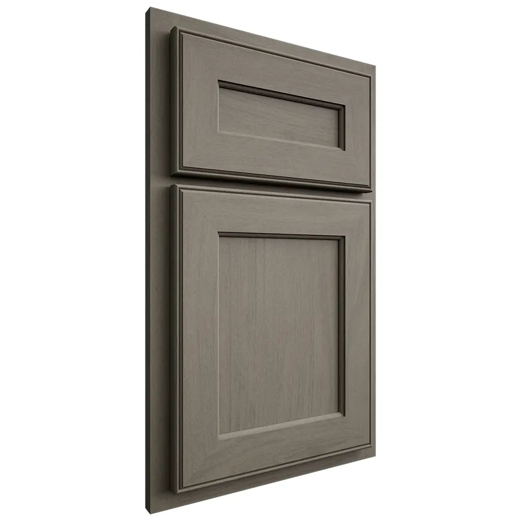 Shiloh Cabinetry Partial Overlay Essex Poplar Plain Cut Thyme Door