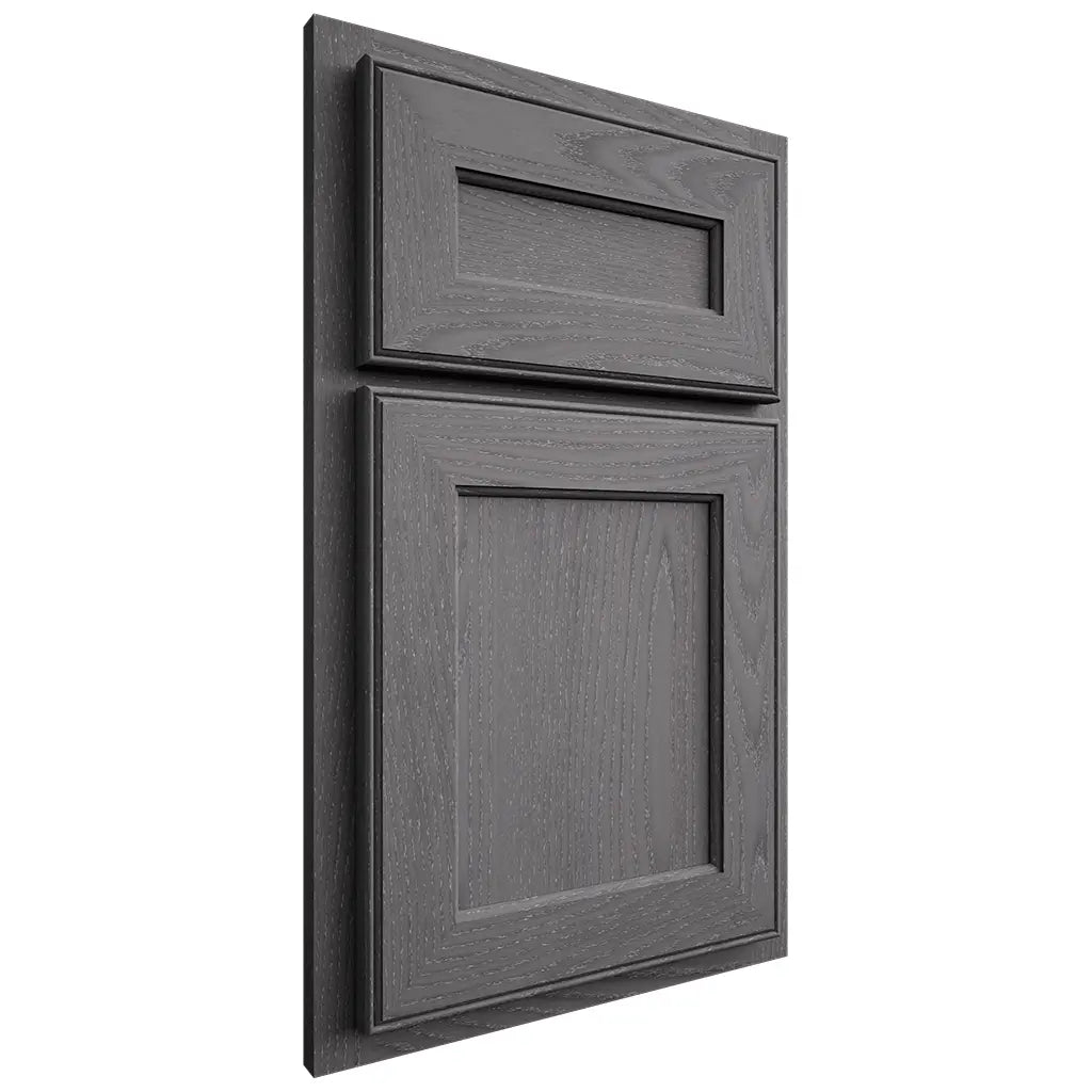 Shiloh Cabinetry Partial Overlay Essex Red Oak Plain Cut Cadet Door