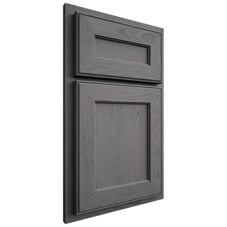 Shiloh Cabinetry Partial Overlay Essex Red Oak Plain Cut Cadet Door