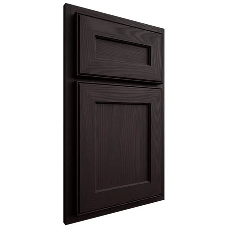 Shiloh Cabinetry Partial Overlay Essex Red Oak Plain Cut Espresso Door