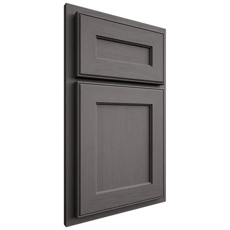 Shiloh Cabinetry Partial Overlay Essex Walnut Plain Cut Cadet Door