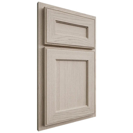 Shiloh Cabinetry Partial Overlay Essex Walnut Plain Cut Seagull Door
