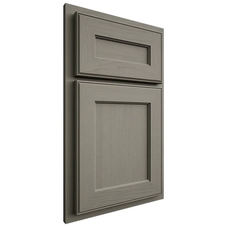 Shiloh Cabinetry Partial Overlay Essex Walnut Plain Cut Thyme Door
