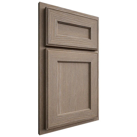 Shiloh Cabinetry Partial Overlay Essex White Oak Plain Cut Almond Door