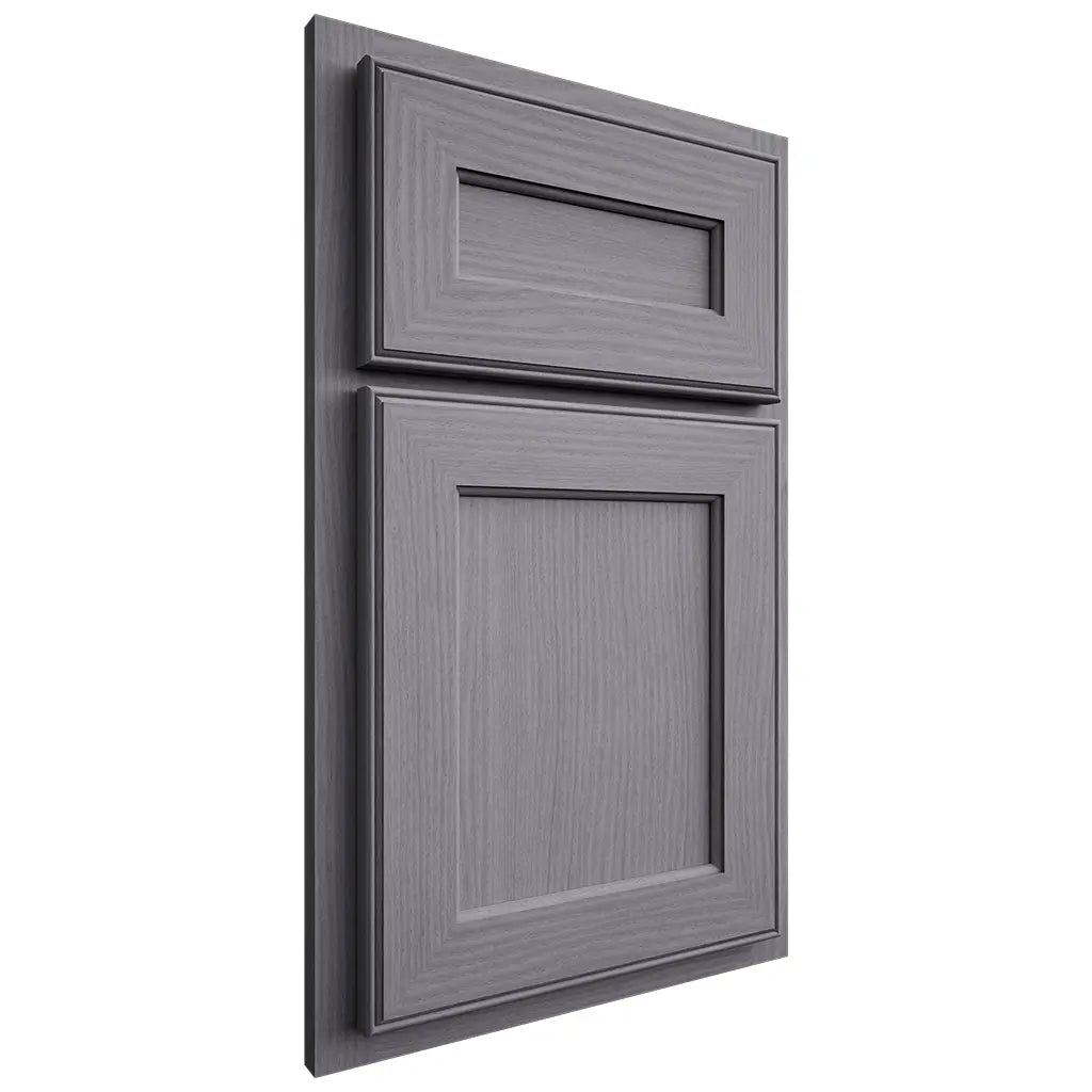 Shiloh Cabinetry Partial Overlay Essex White Oak Plain Cut Cadet Door