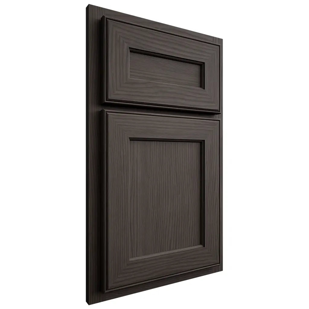 Shiloh Cabinetry Partial Overlay Essex White Oak Plain Cut Creekside Door