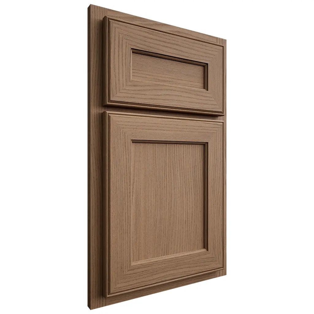 Shiloh Cabinetry Partial Overlay Essex White Oak Plain Cut Medium Door