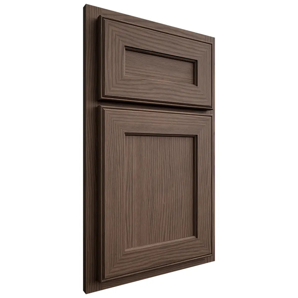 Shiloh Cabinetry Partial Overlay Essex White Oak Plain Cut Mineral Door