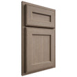 Shiloh Cabinetry Partial Overlay Essex White Oak Rift Cut Almond Door