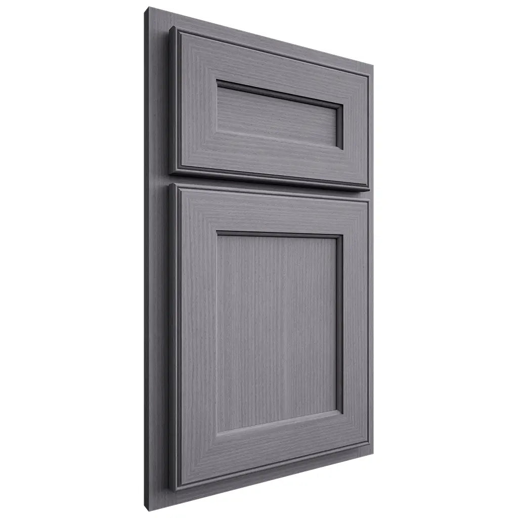 Shiloh Cabinetry Partial Overlay Essex White Oak Rift Cut Cadet Door