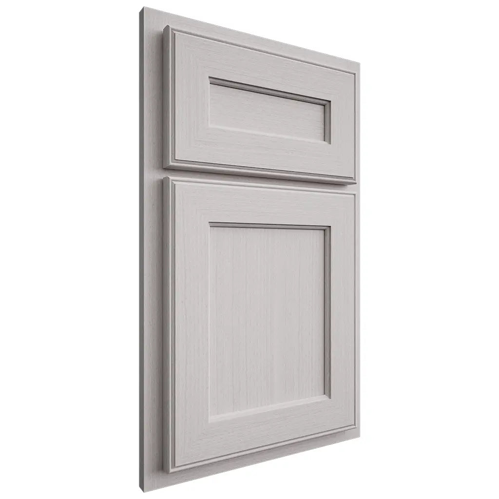 Shiloh Cabinetry Partial Overlay Essex White Oak Rift Cut Cotton Door