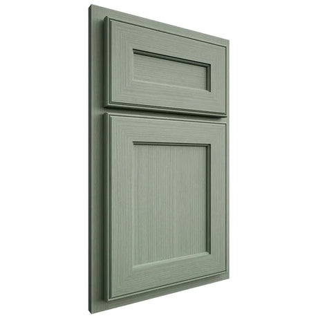 Shiloh Cabinetry Partial Overlay Essex White Oak Rift Cut Moss Door