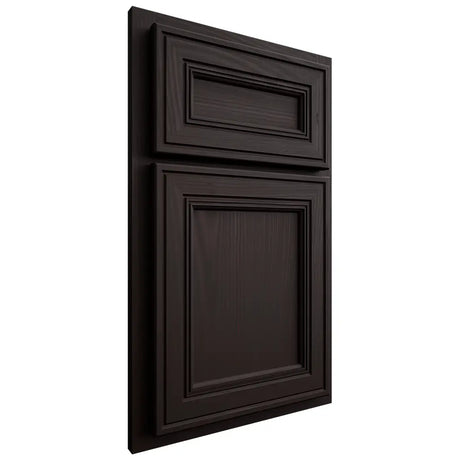 Shiloh Cabinetry Partial Overlay Glenbrook Alder Plain Cut Espresso Door