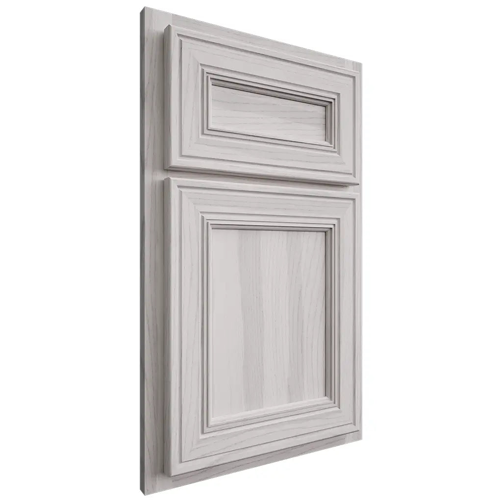 Shiloh Cabinetry Partial Overlay Glenbrook Hickory Plain Cut Cotton Door