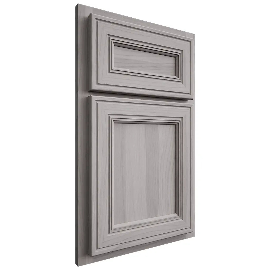 Shiloh Cabinetry Partial Overlay Glenbrook Hickory Plain Cut Stratus Door