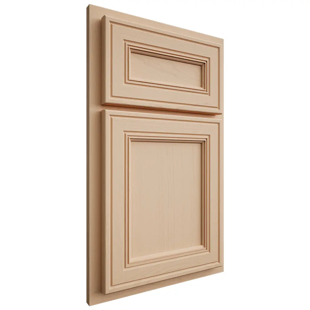 Shiloh Cabinetry Partial Overlay Glenbrook Maple Plain Cut Natural Door