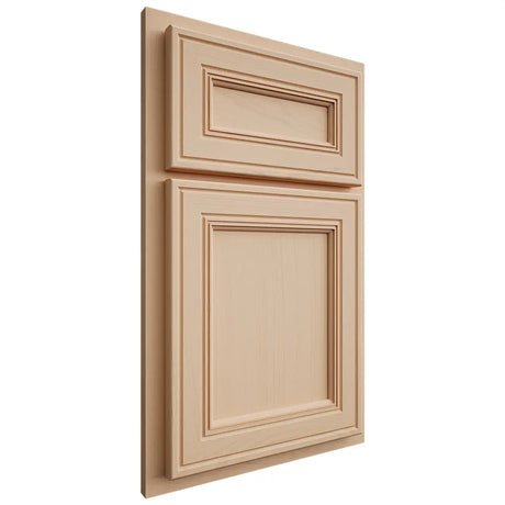 Shiloh Cabinetry Partial Overlay Glenbrook Maple Plain Cut Natural Door