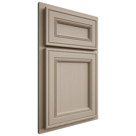 Shiloh Cabinetry Partial Overlay Glenbrook Maple Plain Cut Pebble Door