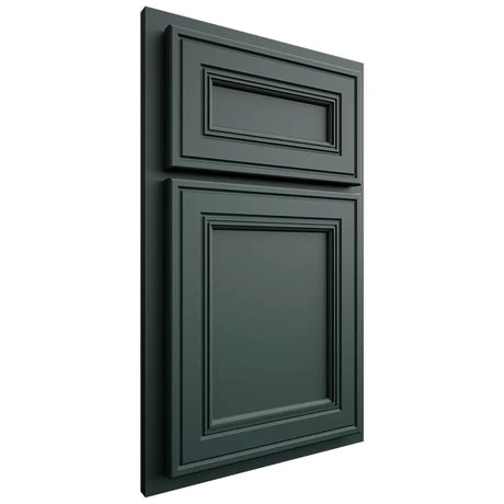Shiloh Cabinetry Partial Overlay Glenbrook Paintable Billiard Green Door