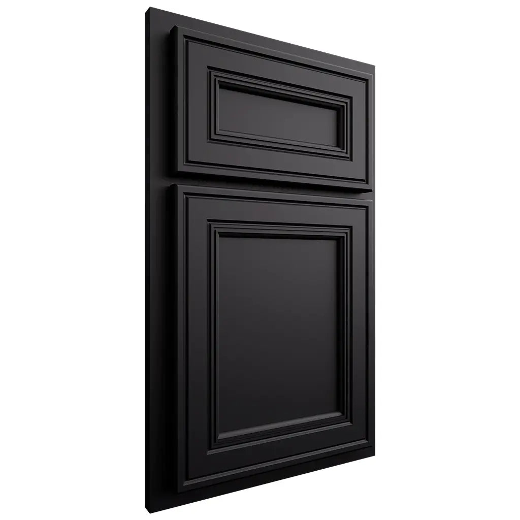 Shiloh Cabinetry Partial Overlay Glenbrook Paintable Black Door