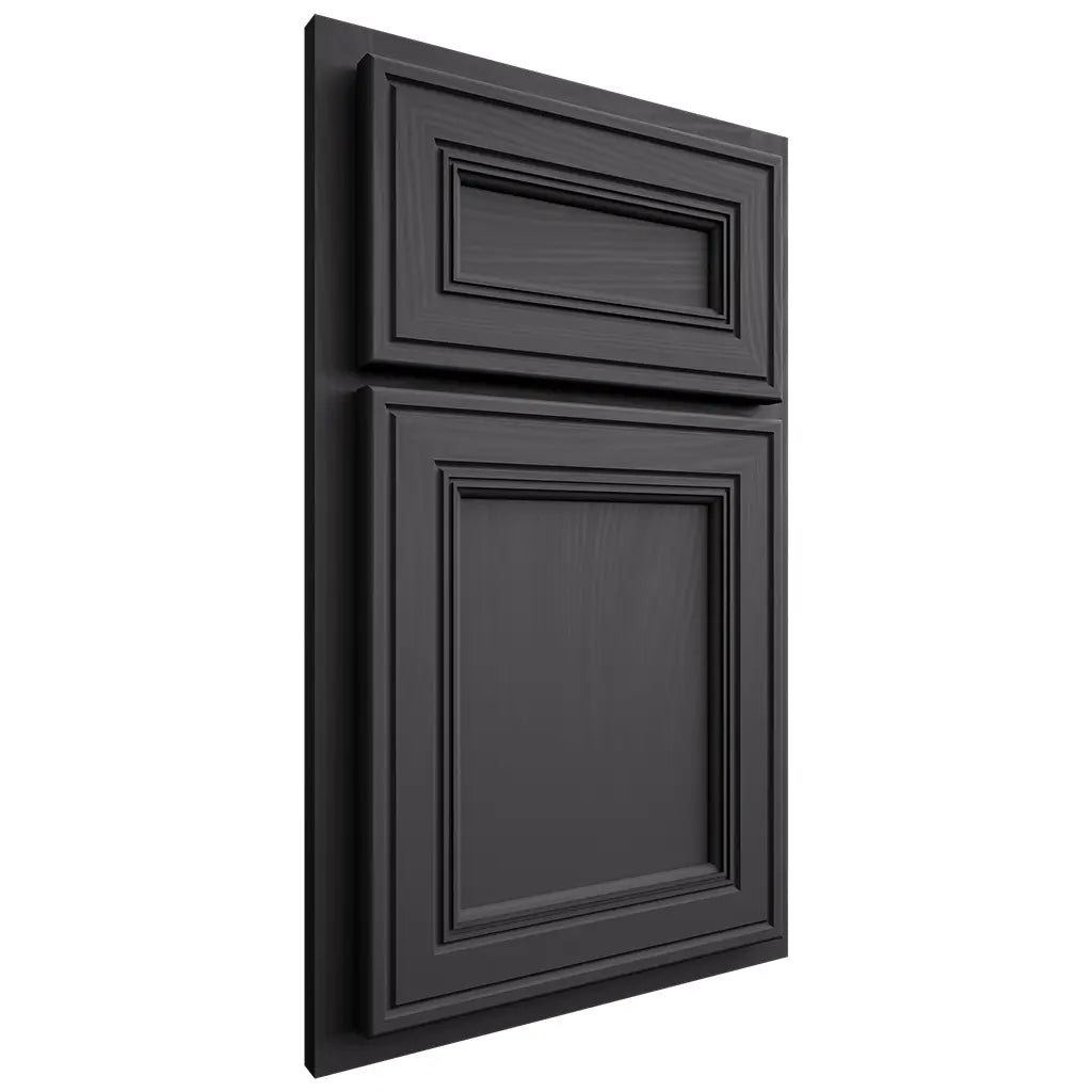 Shiloh Cabinetry Partial Overlay Glenbrook Poplar Plain Cut Cadet Door