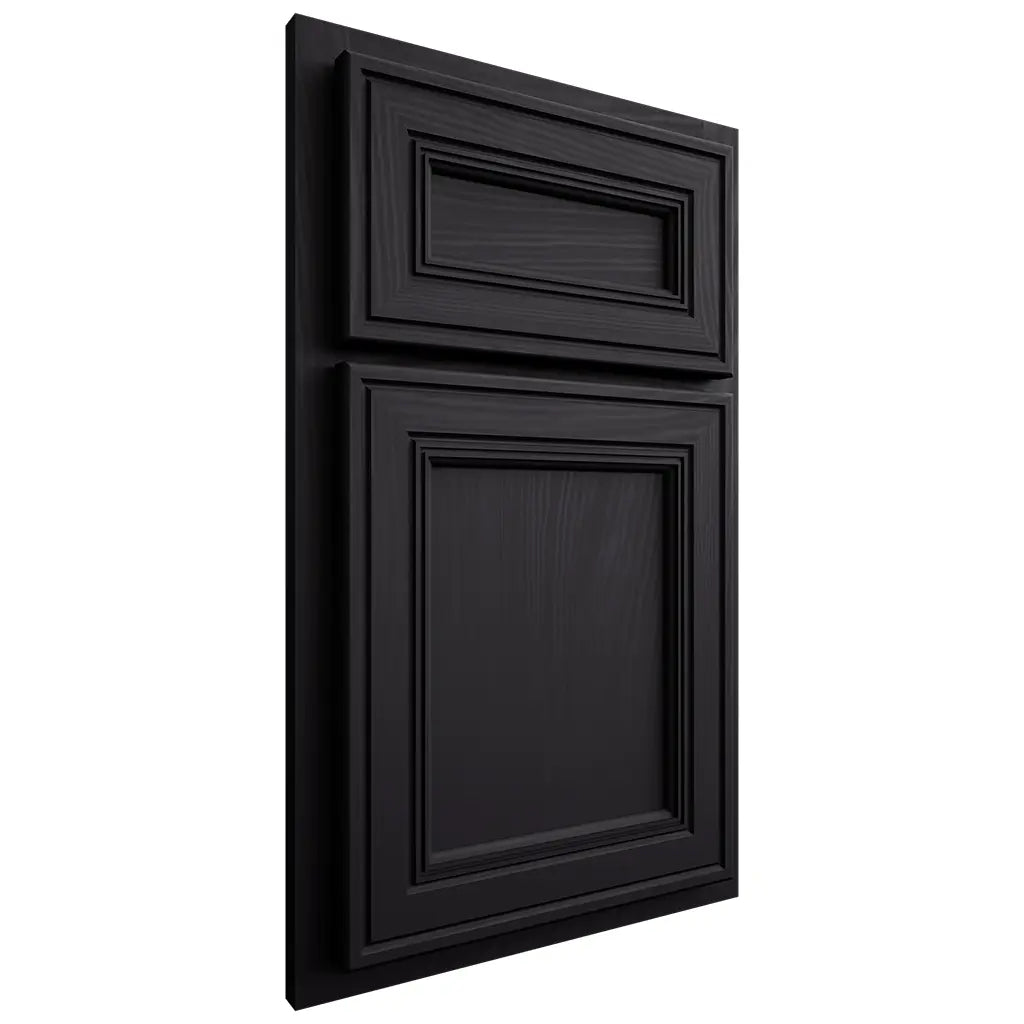 Shiloh Cabinetry Partial Overlay Glenbrook Poplar Plain Cut Harbor Door