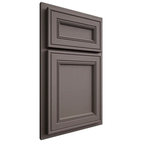Shiloh Cabinetry Partial Overlay Glenbrook Poplar Plain Cut Heatherstone Door