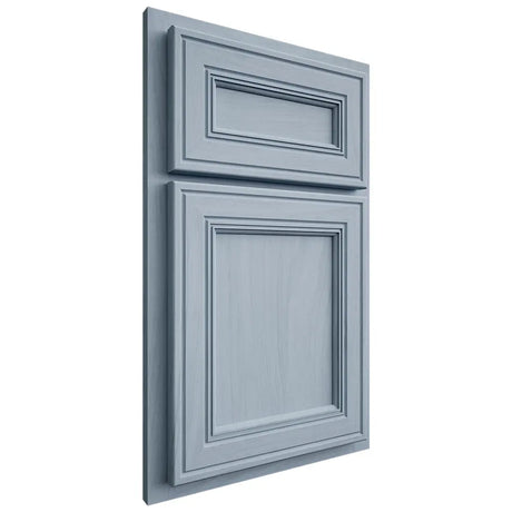 Shiloh Cabinetry Partial Overlay Glenbrook Poplar Plain Cut Sky Door