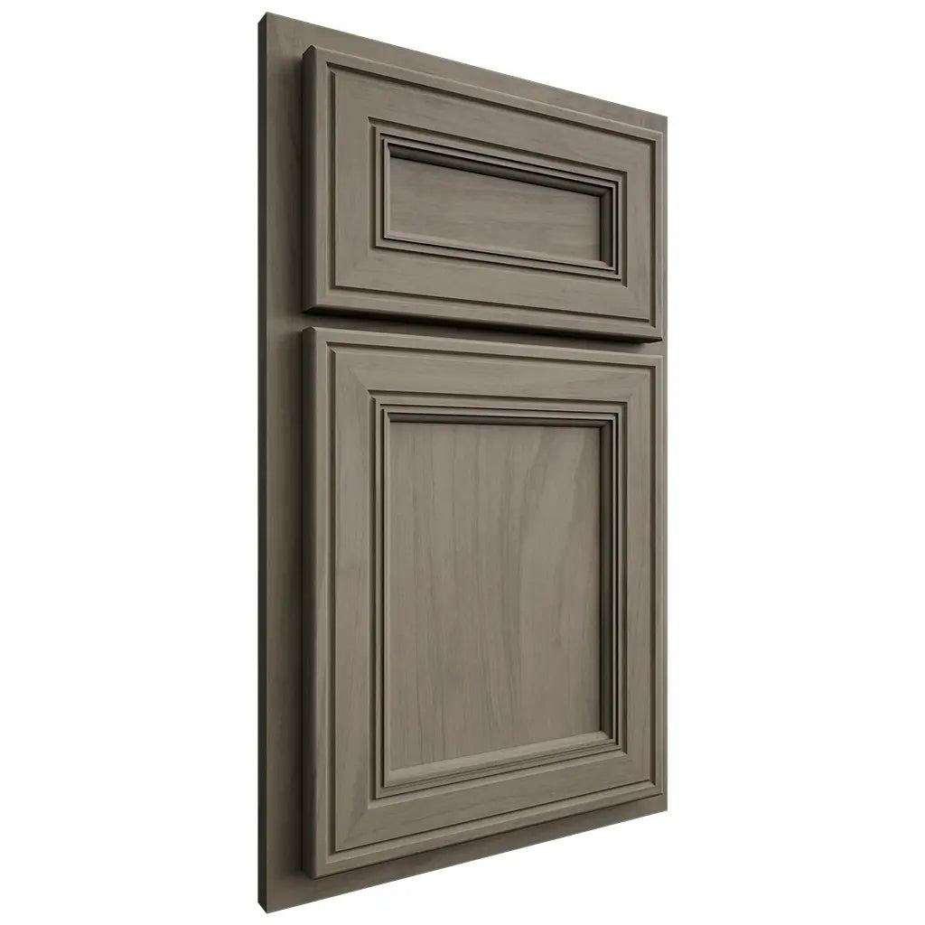 Shiloh Cabinetry Partial Overlay Glenbrook Poplar Plain Cut Sterling Door