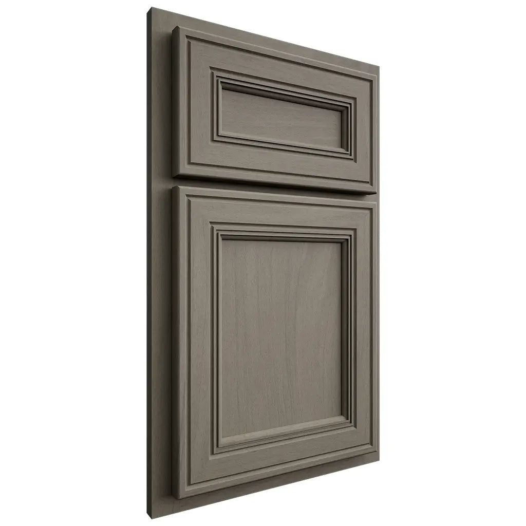Shiloh Cabinetry Partial Overlay Glenbrook Poplar Plain Cut Thyme Door
