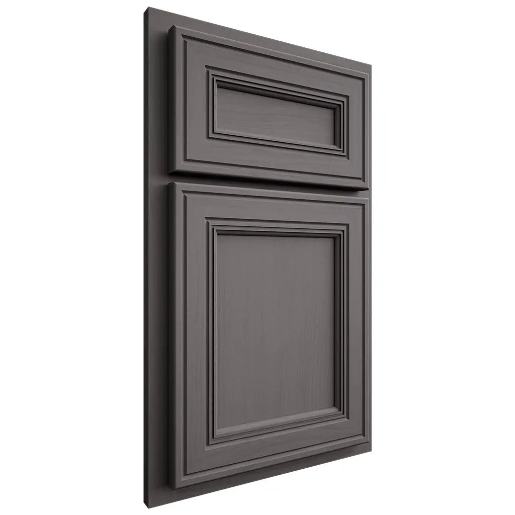 Shiloh Cabinetry Partial Overlay Glenbrook Walnut Plain Cut Cadet Door