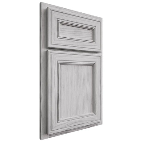 Shiloh Cabinetry Partial Overlay Glenbrook Walnut Plain Cut Stratus Door