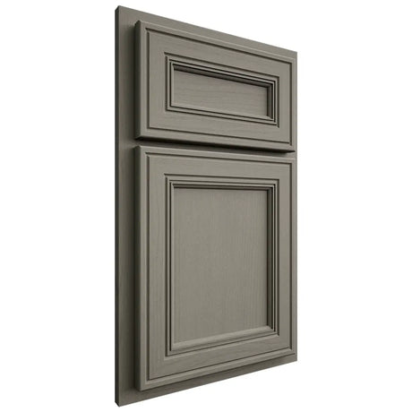 Shiloh Cabinetry Partial Overlay Glenbrook Walnut Plain Cut Thyme Door