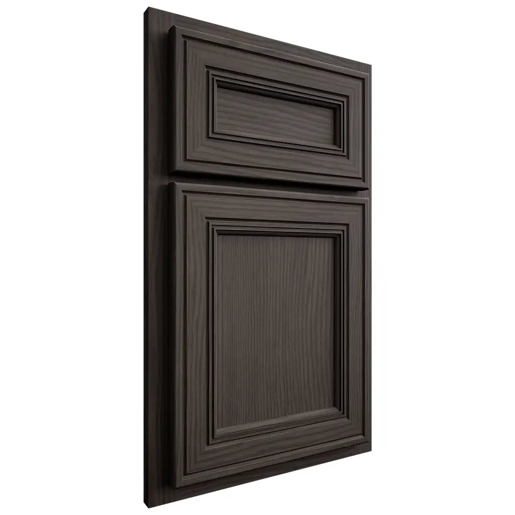 Shiloh Cabinetry Partial Overlay Glenbrook White Oak Plain Cut Creekside Door