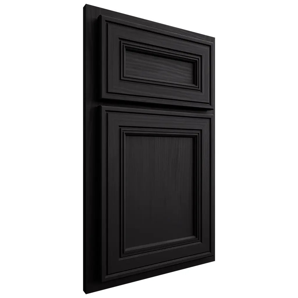 Shiloh Cabinetry Partial Overlay Glenbrook White Oak Plain Cut Espresso Door