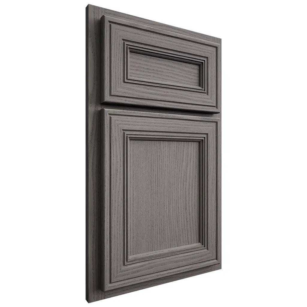 Shiloh Cabinetry Partial Overlay Glenbrook White Oak Plain Cut Flagstone Door