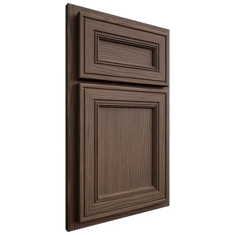 Shiloh Cabinetry Partial Overlay Glenbrook White Oak Plain Cut Mineral Door