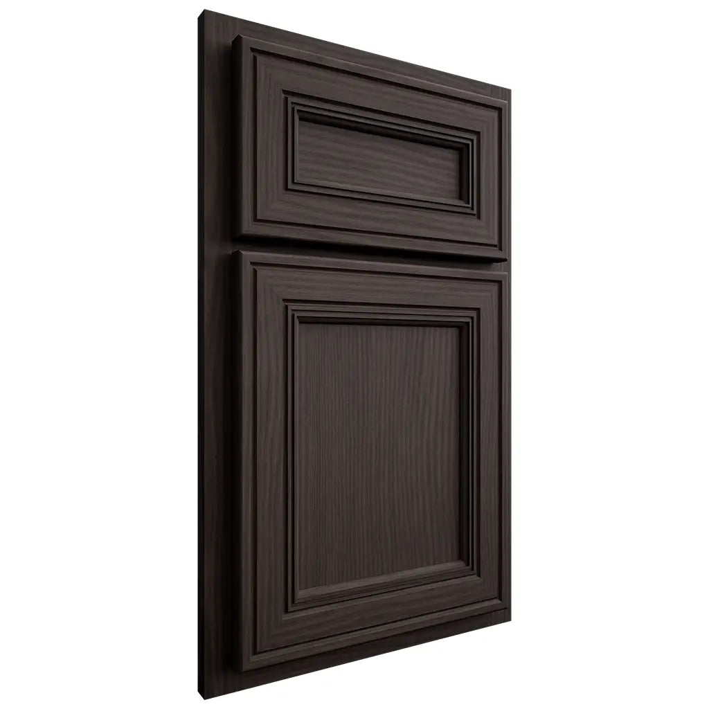 Shiloh Cabinetry Partial Overlay Glenbrook White Oak Plain Cut Morel Door