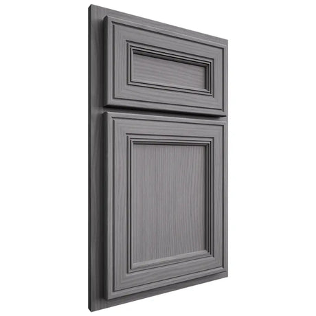 Shiloh Cabinetry Partial Overlay Glenbrook White Oak Plain Cut Sterling Door