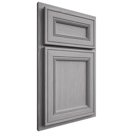 Shiloh Cabinetry Partial Overlay Glenbrook White Oak Plain Cut Stratus Door