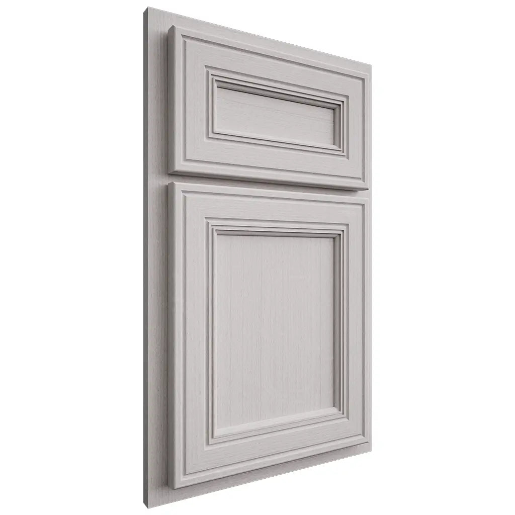 Shiloh Cabinetry Partial Overlay Glenbrook White Oak Quarter Sawn Cotton Door