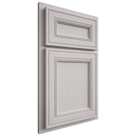 Shiloh Cabinetry Partial Overlay Glenbrook White Oak Quarter Sawn Cotton Door