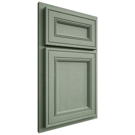 Shiloh Cabinetry Partial Overlay Glenbrook White Oak Quarter Sawn Moss Door