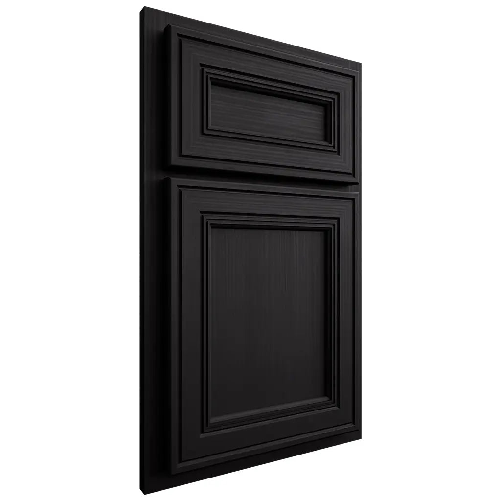 Shiloh Cabinetry Partial Overlay Glenbrook White Oak Rift Cut Espresso Door