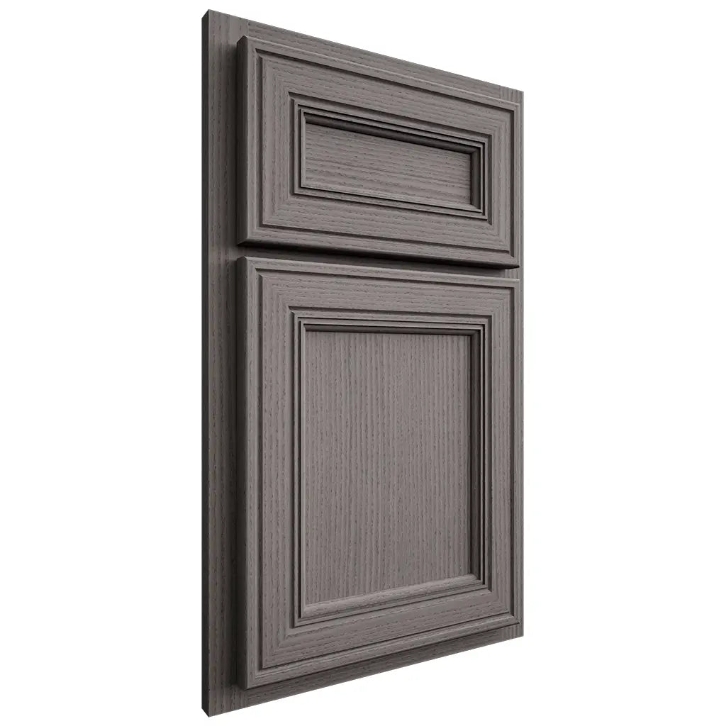 Shiloh Cabinetry Partial Overlay Glenbrook White Oak Rift Cut Flagstone Door