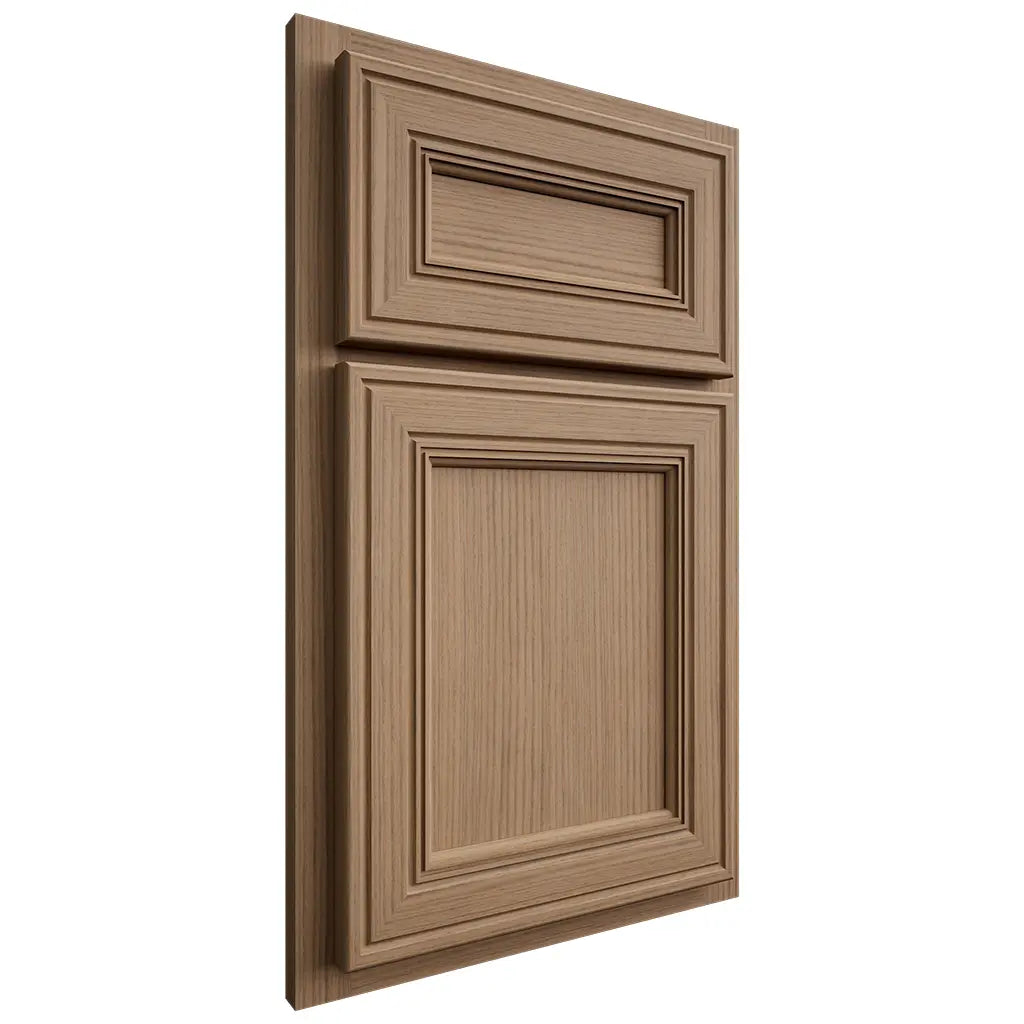 Shiloh Cabinetry Partial Overlay Glenbrook White Oak Rift Cut Natural Door