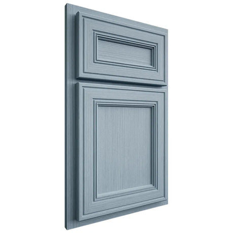 Shiloh Cabinetry Partial Overlay Glenbrook White Oak Rift Cut Sky Door